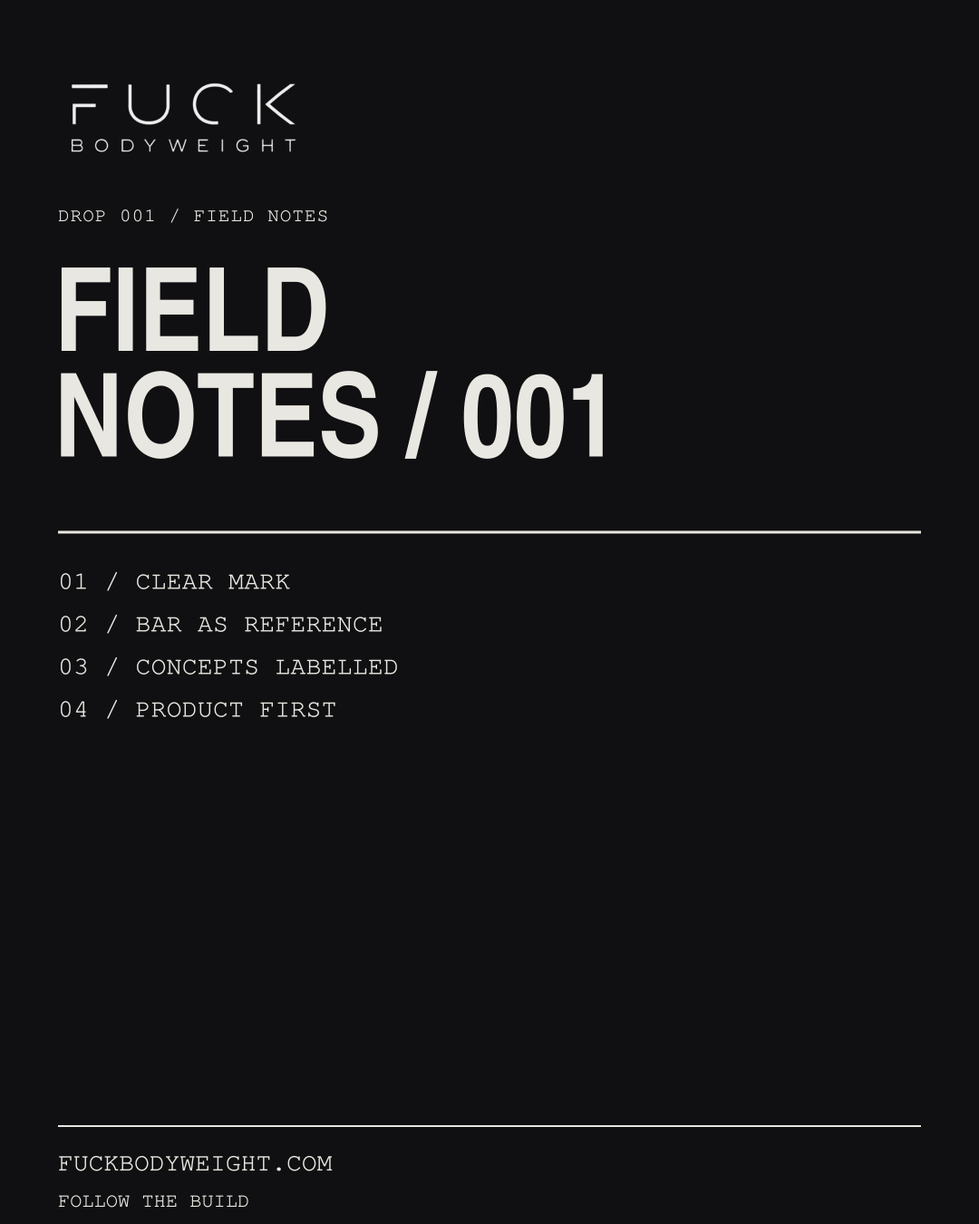 Field notes artwork